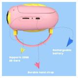 Dartwood 720P HD Kids Video Camera/Camcorder with 2.0” Color Display Screen - 32GB microSD Card Included (Pink)