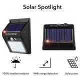 Dartwood 20 LED Solar Spotlight with Motion Sensor - 150 Lumens Weatherproof Spotlight (2-Pack)