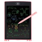 Dartwood LCD Writing Tablet - 8.5 Inch Colorful Electronic Doodle Board and Drawing Pad for Kids (Pink)