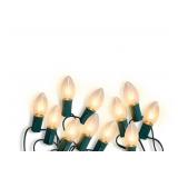 NEW 2 Pack of Holiday Living 25-Count 24-ft White Incandescent Plug-In Christmas String Lights