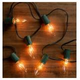 NEW 2 Pack of Holiday Living 25-Count 24-ft White Incandescent Plug-In Christmas String Lights
