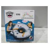 NEW BigMouth x Squishmallows Inflatable Ring Pool Float With Built-In Cupholder - Shark