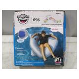 NEW BigMouth x Squishmallows Inflatable Ring Pool Float With Built-In Cupholder - Shark