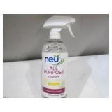 NEW NEU Lemon Scent All Purpose Cleaner Spray 24 oz (Case of 6 Bottles)