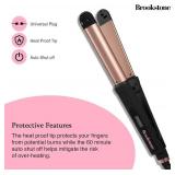 Brookstone Brookstone Powershine Pro 2 in 1 Styler - Professional Grade Straightener and Curling Iron for All Hair Types