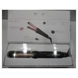 Brookstone Brookstone Powershine Pro 2 in 1 Styler - Professional Grade Straightener and Curling Iron for All Hair Types