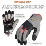 NEW Ergodyne ProFlex 710CR Cut Resistant Work Gloves, Level 4, CR Protection on Palm, Gray, 2XL