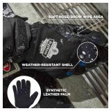 NEW Ergodyne ProFlex 814 Thermal Winter Work Gloves, Touchscreen Capable, Black, Large