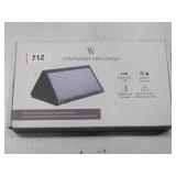 Wasserstein 21W Portable Solar Panel, Foldable Solar Charger Solar Cell With 2 USB Output Monocrystalline Silicon Folding Charger Board Waterproof For Solar Generator, Portable Power Station