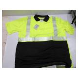 NEW Ergodyne Glowear 8296BK-LN Hi-Vis Polo Shirt - Type R, Class 2 - XXL Lime/Black