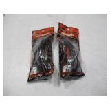 NEW 2 Pack of Ergodyne Skullerz LOKI Convertible Safety Spoggles w/ Strap -Black-Silver Mirror