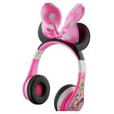 NEW eKids IHOME Minnie Mouse Headphones Adjustable Headband, Stereo Sound, 3.5Mm Jack, Wired Headphones for Kids, Tangle-Free, Volume Control, Foldable, Over Ear