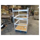 Adjustable White Metal Frame Built to Fit Onto Pallets - Perfect for Projects