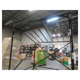 Welded Black Metal Frame Built to Fit Onto Pallets with Angled Roof - Perfect for Projects