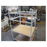 Adjustable White Metal Frame Built to Fit Onto Pallets - Perfect for Projects
