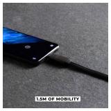 Rolling Square inCharge X Max 6-In-1 Charge and Data Cable, Lava Black