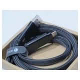 Rolling Square inCharge X Max 6-In-1 Charge and Data Cable, Lava Black