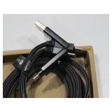 Rolling Square inCharge X Max 6-In-1 Charge and Data Cable, Lava Black