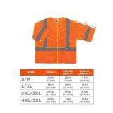 NEW Ergodyne GloWear 8310HL Economy Hi-Vis Safety Vest - Type R, Class 3, Hook & Loop - ORANGE - S/M