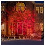 NEW Gemmy Lightshow Kaleidoscope Red Projection Stake Holiday Spotlight Light for Christmas