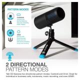 JLab Talk Go USB Microphone, USB-C Output, Cardioid or Omnidirectional,, 20Hz, 20kHz Frequency Response, Plug and Play