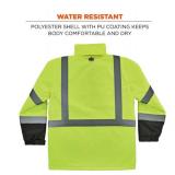 NEW Ergodyne GloWear 8384 Hi-Vis Winter Jacket Quilted Parka - Type R, Class 3 - LIME 2XL