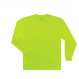 NEW Ergodyne GloWear 8091 Hi-Vis Long Sleeve T-Shirt - Non-Certified - LIME - 5XL