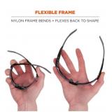 NEW 2 Pack of Ergodyne Skullerz DAGR Safety Glasses, Sunglasses Smoke Lens Black Frame