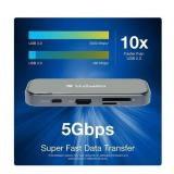 Verbatim 8-in-1 USB-C Hub with 4K HDMI, Power Delivery, USB Ports, SD Reader & Audio Port