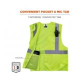 NEW Ergodyne GloWear 8215BA Breakaway Mesh Hi-Vis Safety Vest - Type R, Class 2, Economy - XS - LIME