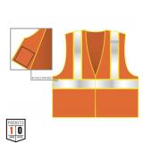 NEW Ergodyne GloWear 8229Z Two-Tone Hi-Vis Safety Vest - Type R, Class 2, Zipper, Economy - ORANGE - 2XL/3XL