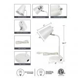 NEW LAMPz®15.5in Soho Desk Lamp with Charging Port - White