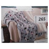 NEW Member’s Mark Holiday Plush Throw, 60” x 70” - Festive Gnomes