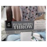 NEW Member’s Mark Holiday Plush Throw, 60” x 70” - Festive Gnomes