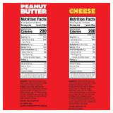 NEW Ritz Sandwich Crackers (8 Packs of 6 Sandwiches per Box) - 2 Boxes of Cheese and 2 Boxes of Peanut Butter