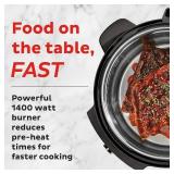 Instant Pot RIO Wide Plus, 7.5 Quarts 35% Larger Cooking Surface, 9-in-1 Electric Multi-Cooker, Pressure Slow Cooker, Rice Cooker, Steamer-XL