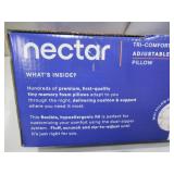 Nectar Tri-Comfort Cooling Bed Adjustable Pillow - Jumbo/Queen