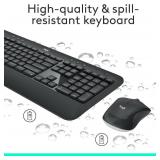 NEW Logitech MK540 Advanced Wireless Keyboard and Mouse Combo for Windows, 2.4 GHz Unifying USB-Receiver