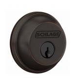NEW Schlage Lock Company B60N716 Single-Cylinder Deadbolt, Aged Bronze