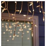 GE 300-Count ConstantON Clear Mini Incandescent Icicle Christmas Lights