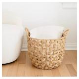 NEW Details by Becki Owens Natural Grass Storage Basket - 17.5 inch by 16.5 Inch