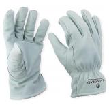 NEW Plainsman Cold Weather Work Gloves, Fleece Lining, Premium Cowhide Leather, LARGE , 2 Pairs