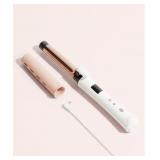 BELISA By LUNATA CORDLESS 1" CURLING IRON with Clip - White