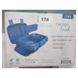 NEW Bentgo Fresh (Blue/Green 2 PACK) Leak-Proof, Versatile 4-Compartment Bento-Style Lunch Box