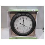 NEW Acu-rite 76091HD 18-inch Indoor/Outdoor Wall Clock - Thermometer - Humidity - Weather Resistant