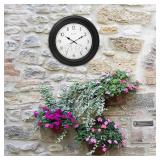 NEW Acu-rite 76091HD 18-inch Indoor/Outdoor Wall Clock - Thermometer - Humidity - Weather Resistant