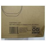 NEW Members Mark 8 Piece Crystal Stemless Wine Glass Set - 19 oz Capacity