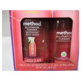 NEW Method All Purpose Cleaner, Pink Grapefruit, 28 fl. oz. Spray Bottle + Refill, Total 96 fl. oz.