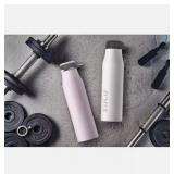 NEW ZULU 26 oz. Stainless Insulated Water Bottle, 2 Pack ( Pink/White )