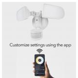 NEW Wasserstein Wired Smart Floodlight - Motion Sensor and Timer Control (White)